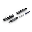 Schneider Ray Ink Cartridge Rollerball Pen, Onyx with Grey Trim