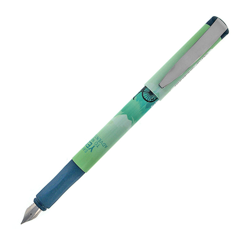 Schneider Inx Sportive Fountain Pen, Blue-Green, Biker, Medium Nib