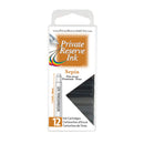 Pk/12 Private Reserve Fountain Pen Ink Cartridges, Sepia