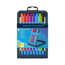 Set/8 Schneider Slider Edge Triangular-Barrel Viscoglide Ballpoint Pens, 8 Colors XB - iPenStore