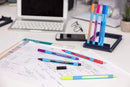 Set/8 Schneider Slider Edge Triangular-Barrel Viscoglide Ballpoint Pens, 8 Colors XB - iPenStore