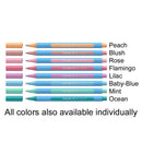 Set/8 Schneider Slider Edge Triangular-Barrel Viscoglide Ballpoint Pens, Pastel XB - iPenStore
