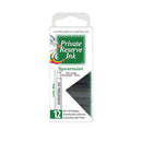 Pk/12 Private Reserve Fountain Pen Ink Cartridges, Spearmint