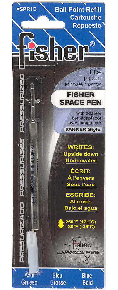 Fisher Space Pen Refill, SPR1B, Blue Bold