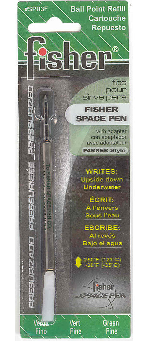 Fisher Space Pen Refill, SPR3F, Green Fine