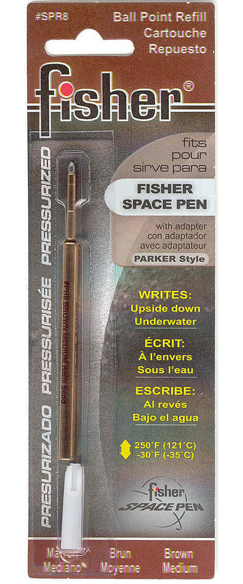 Fisher Space Pen Refill, SPR8, Brown Medium