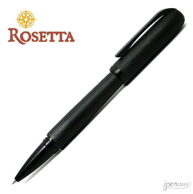 Rosetta Vulcan Rollerball Pen, "Stealth" Monochromatic Matte Black