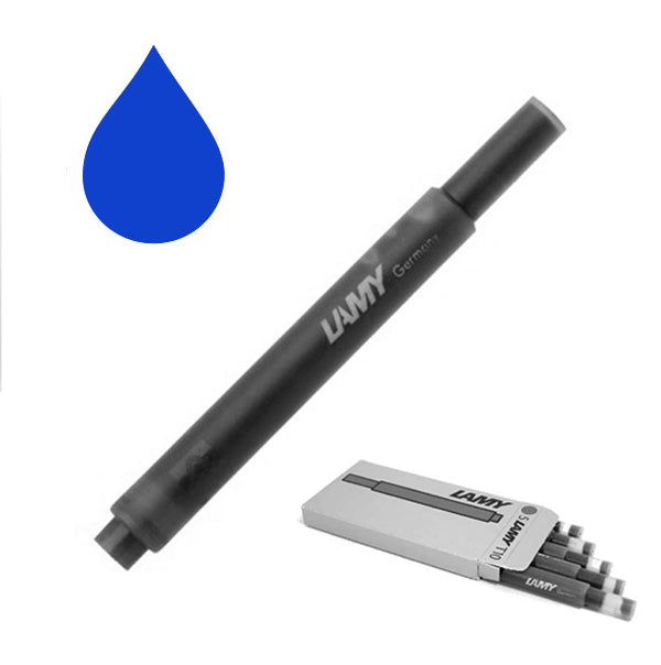 Lamy T10 Fountain Pen Ink Cartridges 5-pk, Blue