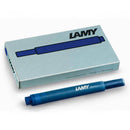 Lamy T10 Fountain Pen Ink Cartridges, 5-pk, Blue-Black