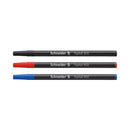 Pk/3 Schneider Topball 850 Rollerball Refills, Black - Red - Blue