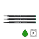 Pk/3 Schneider Topball 850 Rollerball Refills, Green