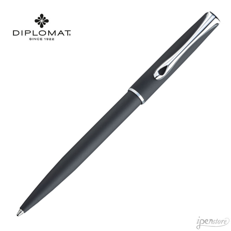 Diplomat Traveller easyFLOW Ballpoint Pen, Lapis Black (Matte Black)