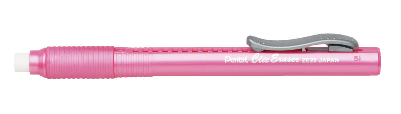PENTEL Retractable Clic Eraser Grip, Pink