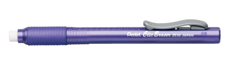 PENTEL Retractable Clic Eraser Grip, Violet